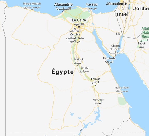 Egypte Carte Des Lieux A Visiter Humble Serviteur